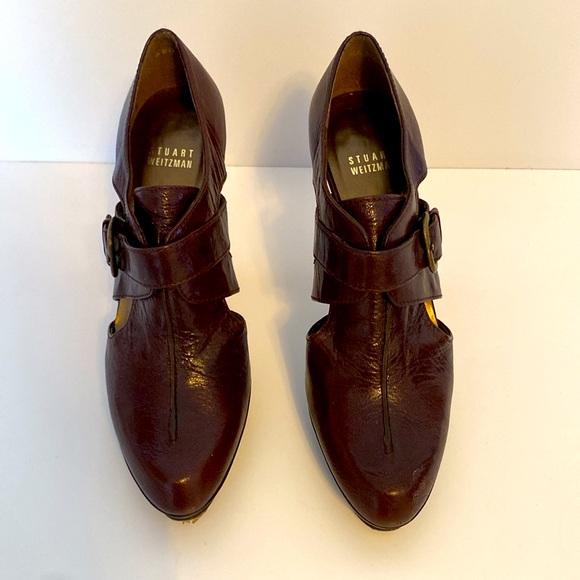 Stuart Weitzman Chocolate Brown Booties/Shoes - size 7 - Picture 3 of 11